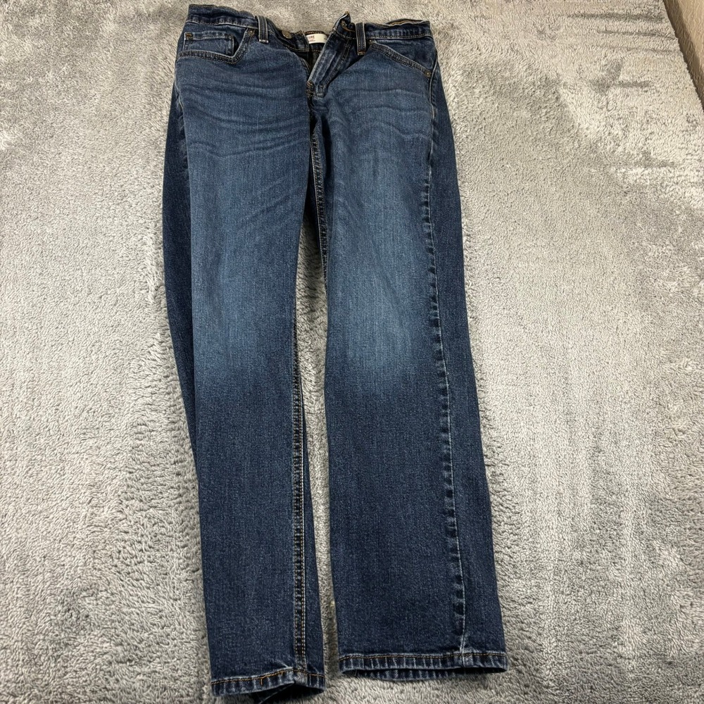 Signature by Levi Strauss Mens Athletic Fit Jeans Dark Wash W28 L30 Denim Pants